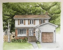 Load image into Gallery viewer, Watercolour Home Portrait
