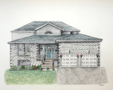 Load image into Gallery viewer, Watercolour Home Portrait