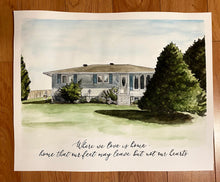 Load image into Gallery viewer, Watercolour Home Portrait