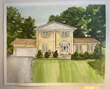 Load image into Gallery viewer, Watercolour Home Portrait